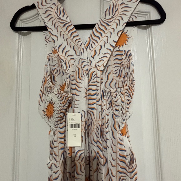 Anthropologie The Tigre Indigo Piper Bandeau Cutout Maxi Dress XS NWT - Picture 5 of 9